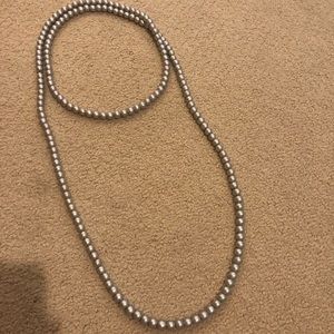 Beaded by W long necklace!